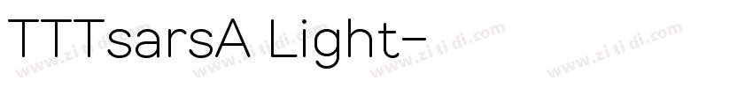 TTTsarsA Light字体转换